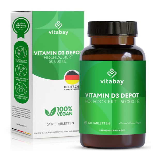 Vitabay Vitamin D3 Depot 50.000 I.E. 120 St