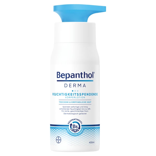 Bepanthol DERMA Feuchtigkeitsspendende Körperlotion, Pumpspender 1X400 ml