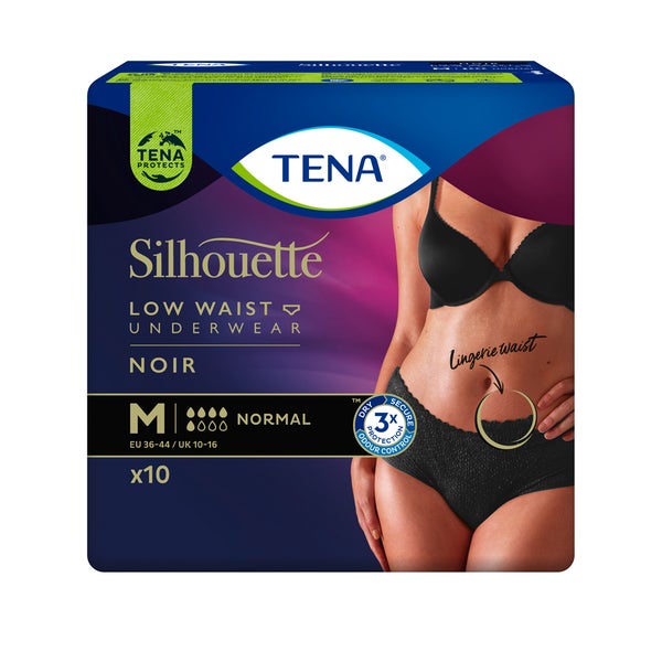TENA Silhouette Normal Noir M Inkontinenz Pants 10 St
