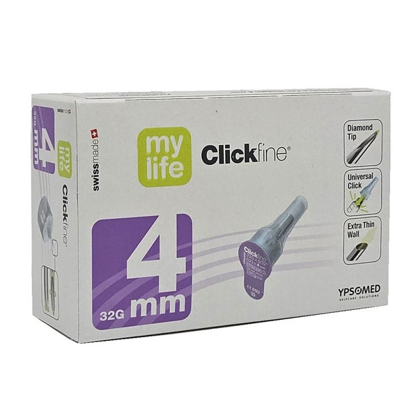 Mylife Clickfine Pen-nadeln 4 mm 100 St