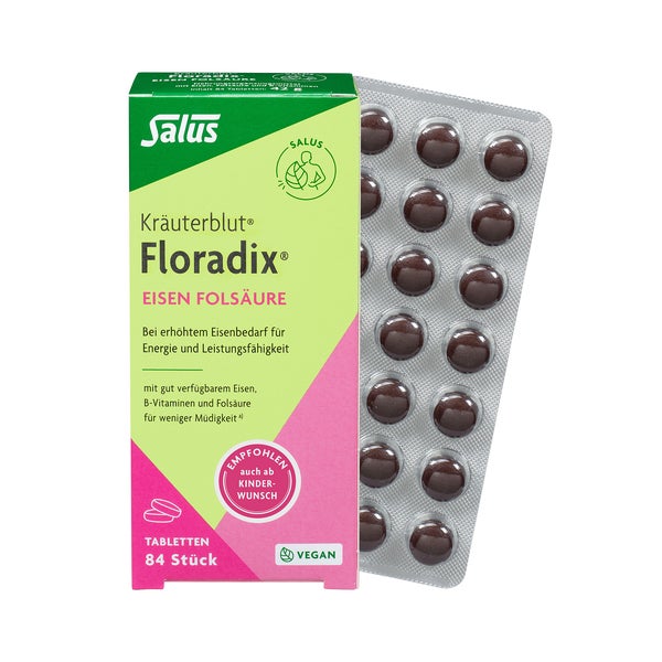 Floradix Eisen Folsäure Tabletten 84 St