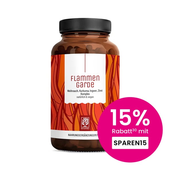 Kurkuma Weihrauch Komplex mit Ingwer und Zimt - Ayurveda Kur - FLAMMENGARDE - 90 vegane Kapseln - NATURTREU® 90 St