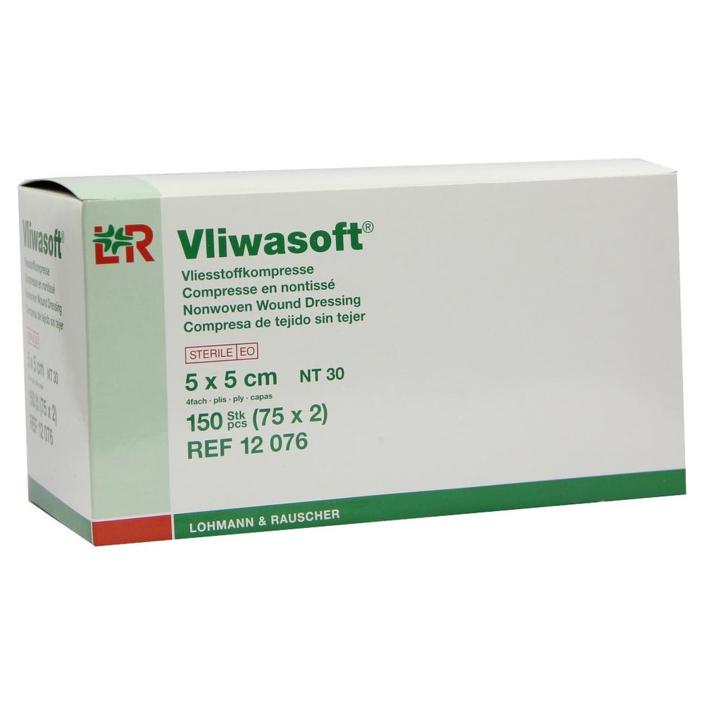 Vliwasoft Set compresses NW 8 5x5cm 4 plis 75 x 2 pce