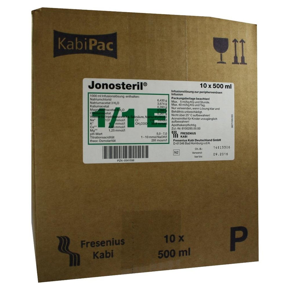 JONOSTERIL Plastik Infusionslösung 10X500 ml