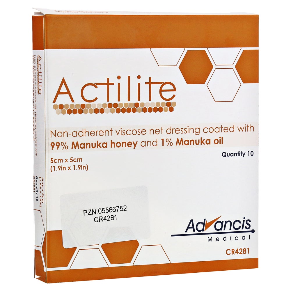 Advancis Pharma Actilite 5 x 5 cm Honig Wundauflage 10 St