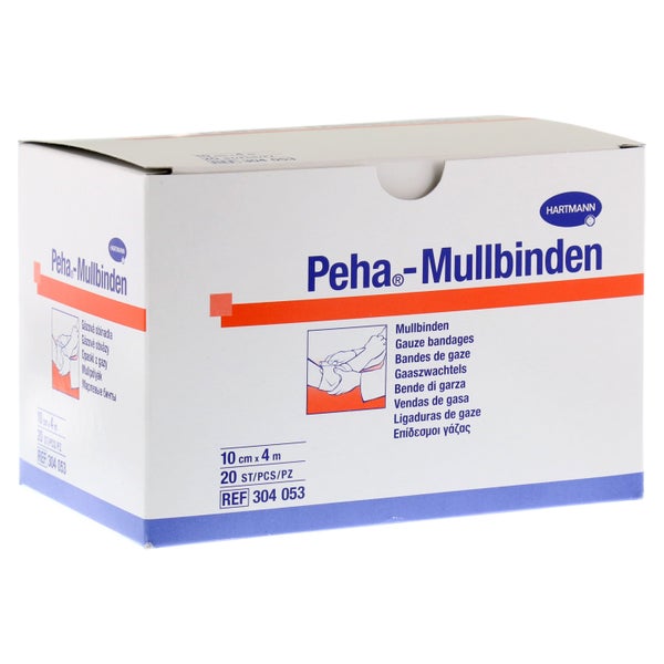 Hartmann Peha Mullbinden Fixierbinde 20 Stück - 4 m x 10 cm 20 St