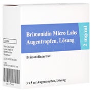 BRIMONIDIN Micro Labs 2 mg/ml Augentropfen 3X5 ml