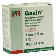 Lohmann Rauscher Gazin Tamponadebinde steril gerollt - 1 cm x 5 m 1 St