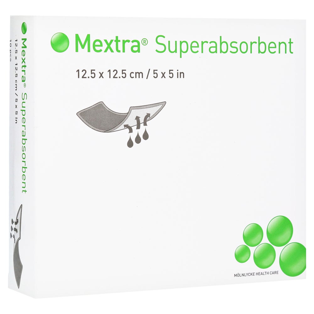 Mextra Superabsorbent Verband 12,5x12,5 10 St