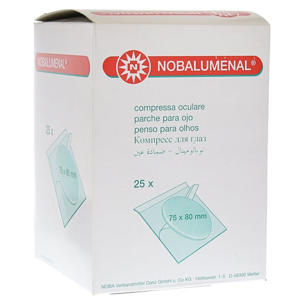 NOBA Nobalumenal® Augenkompresse steril 25 Stück - 75 mm x 80 mm 25 St