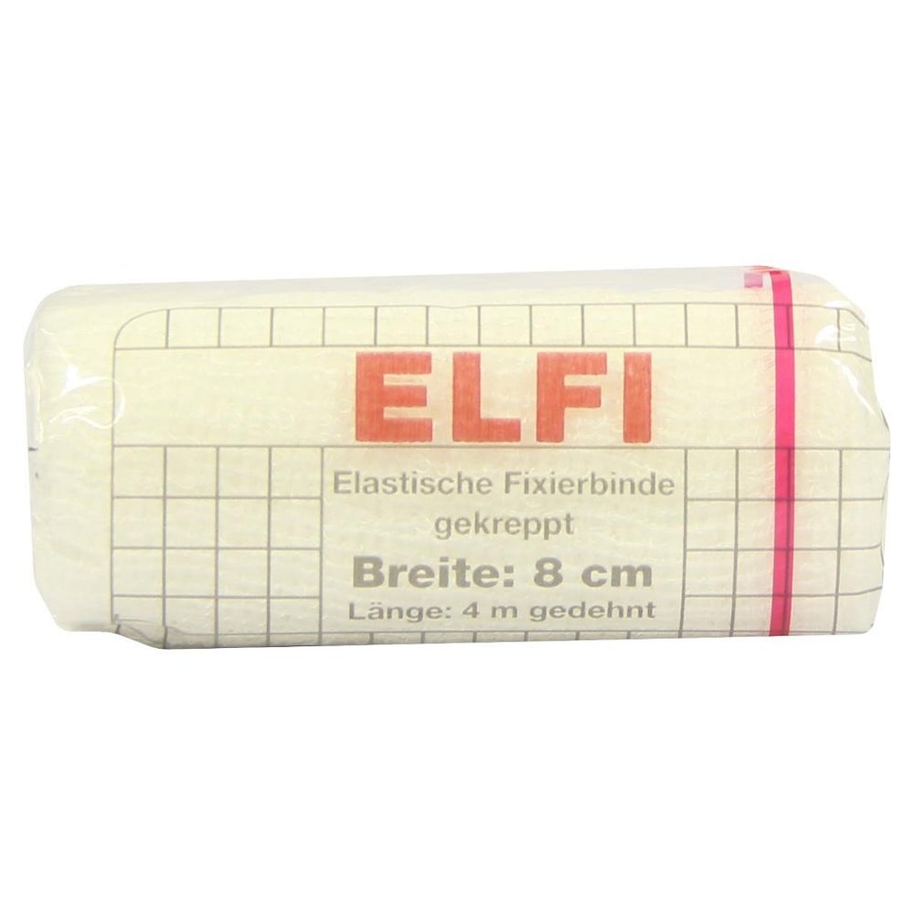 Dracoelfi Elastische Fixierbinde 8cmx4m gekreppt 1 St