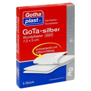 GOTA Silber Wundpflaster 5x7,2 cm steril 5 St