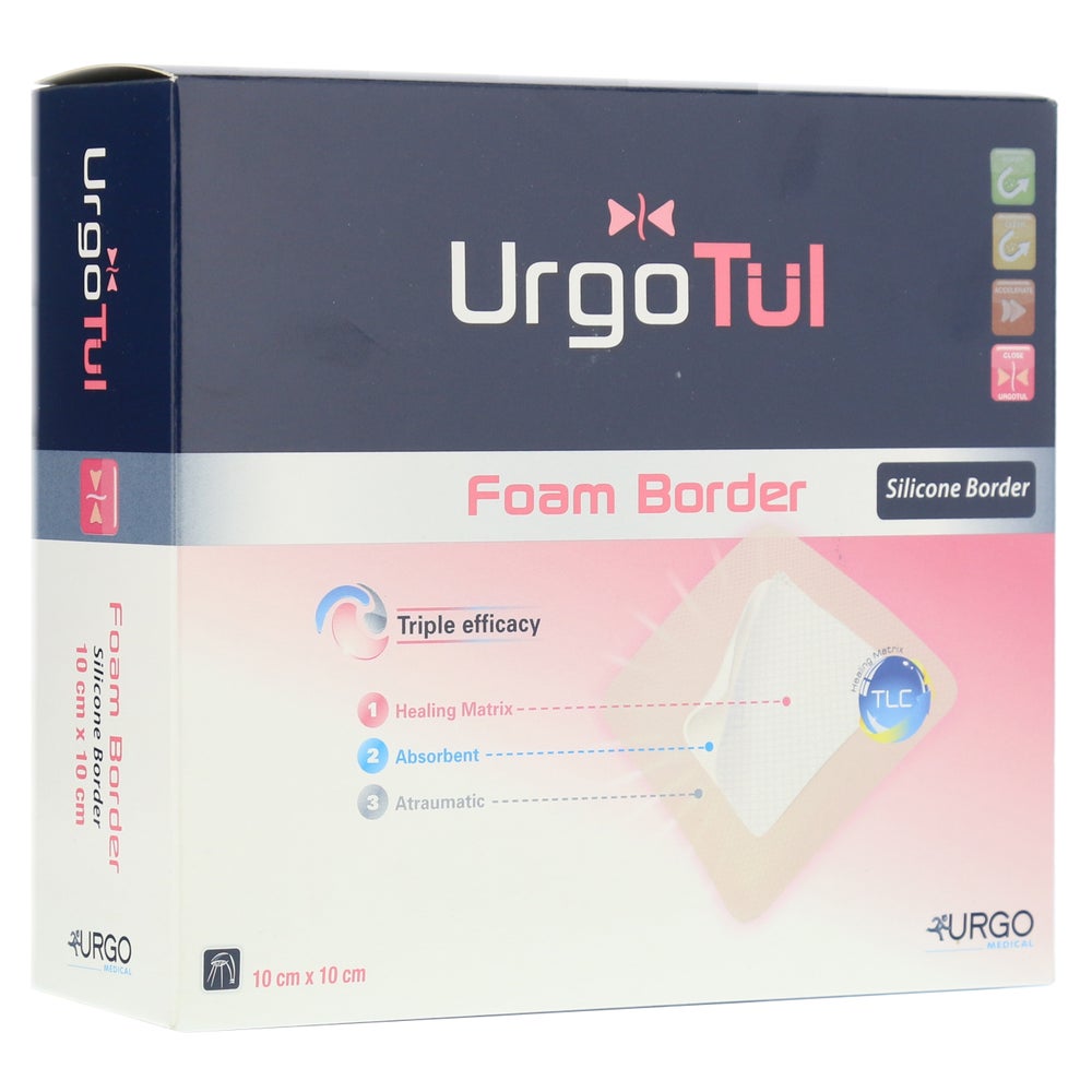 Urgotül Foam Border 10x10 cm Verband 10 St