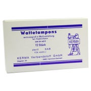 Wattetampons Steril Walnussgroß m.Mullum 12 St