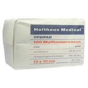 Produktabbildung: Holthaus Medical YPSIPAD Mullkompressen 8-fach unsteril (100 Stck.) - 10 x 10 cm 100 St