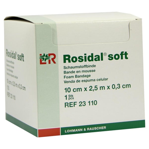 Lohmann & Rauscher Rosidal soft Schaumstoffbinde - 2,5 m x 10 cm x 0,3 cm 1 St