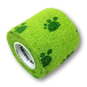 Produktabbildung: LisaCare selbstklebender Verband - Tatze Grün - 5cm x 4,5cm 1 St