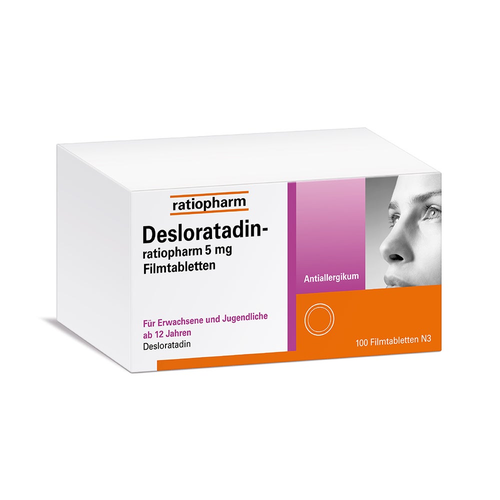 Desloratadin-ratiopharm 5 mg Filmtabletten 100 St