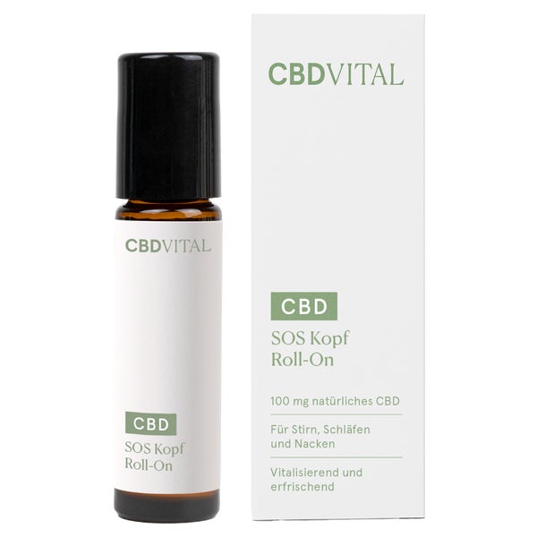 CBD VITAL SOS Kopf Roll On mit CBD | vitalisiert & erfrischt 10 ml
