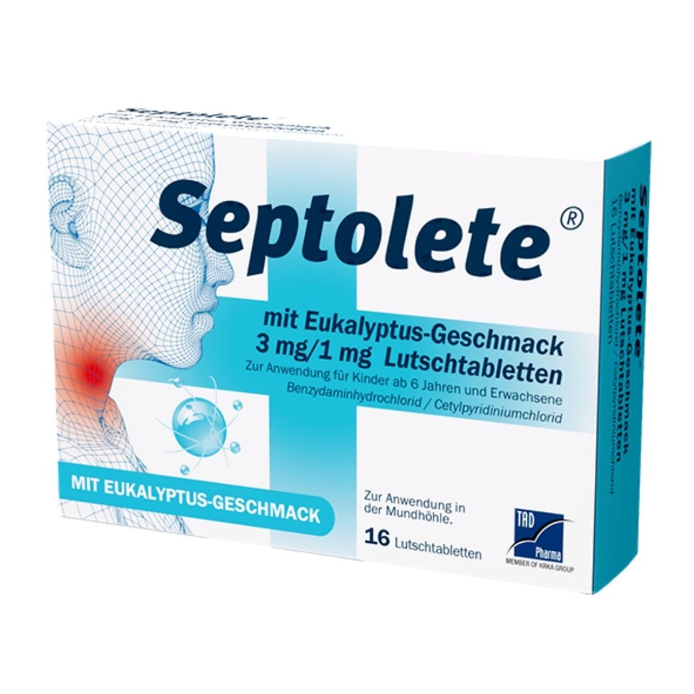 Septolete mit Eukalyptus-geschmack 3mg/1 16 St