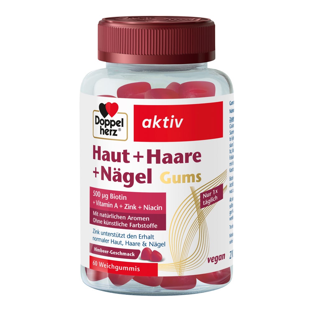 Doppelherz Haut + Haare + Nägel Gums 60 St