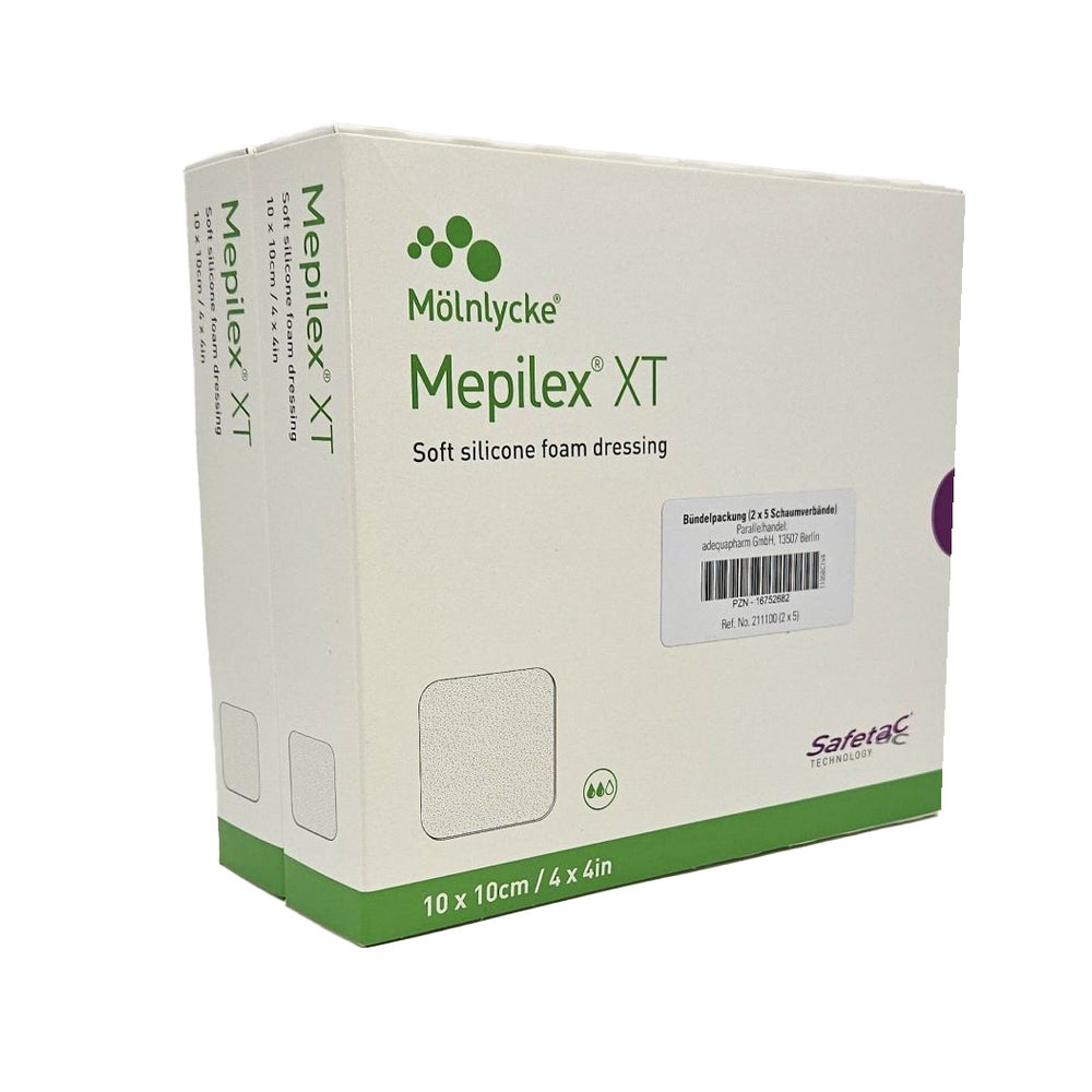 Mepilex XT 10x10 cm Schaumverband 10 St
