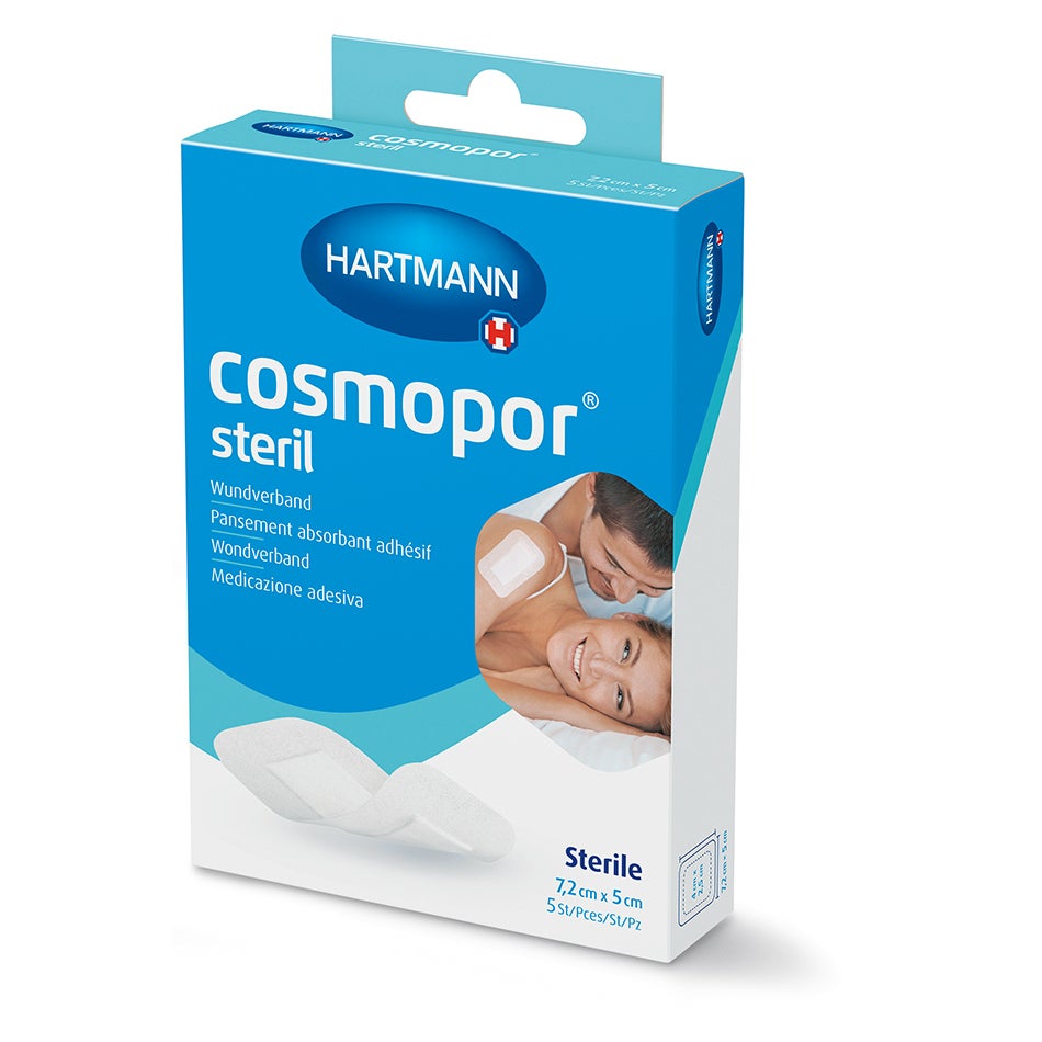 Hartmann Cosmopor Steril Wundverband - 7,2 x 5 cm (5 Stck.) 5 St