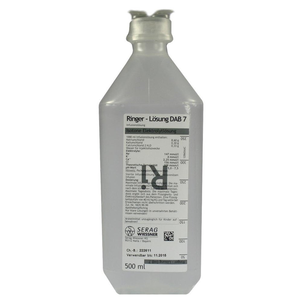 Ringer Lösung DAB 7 Plastik 500 ml