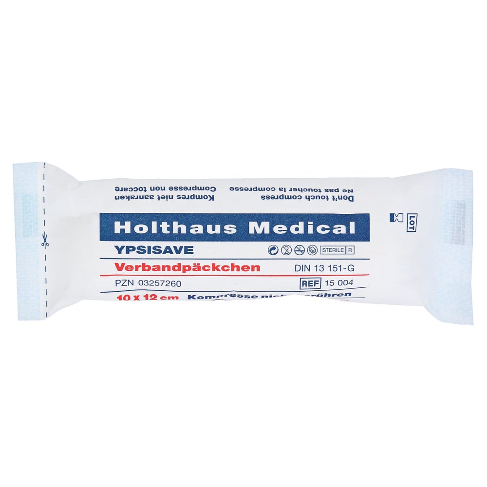 Holthaus Medical YPSISAVE Verbandpäckchen steril - 10 x 12 cm 1 St