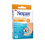 Nexcare Flexible Foam Active Bands, 6cm x 10cm 10 St