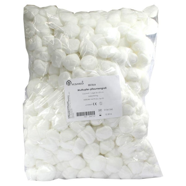 Mulltupfer 20x20 cm pflaumengroß unsteri 500 St