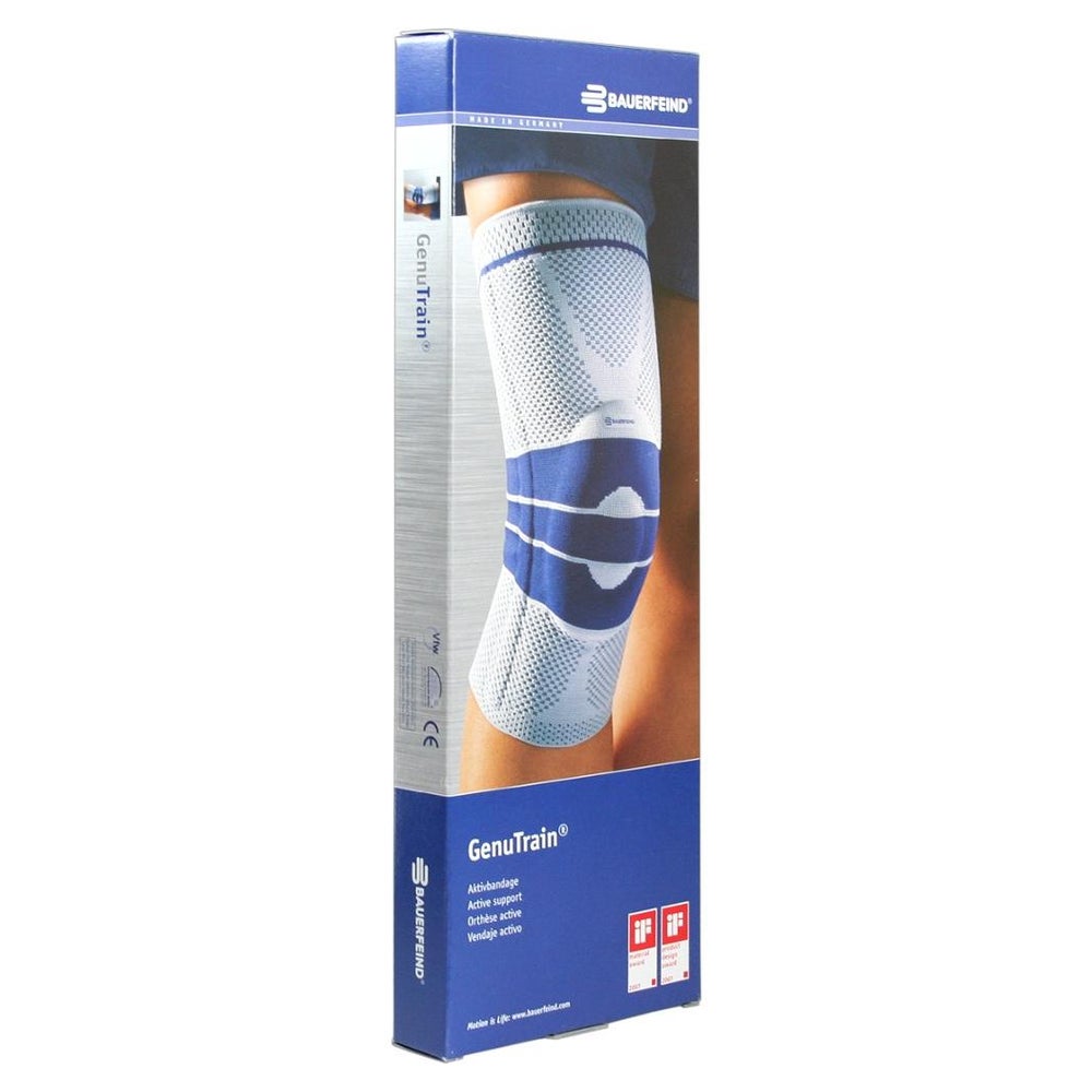 Bauerfeind GenuTrain Kniebandage, Gr. 0, titan 1 St