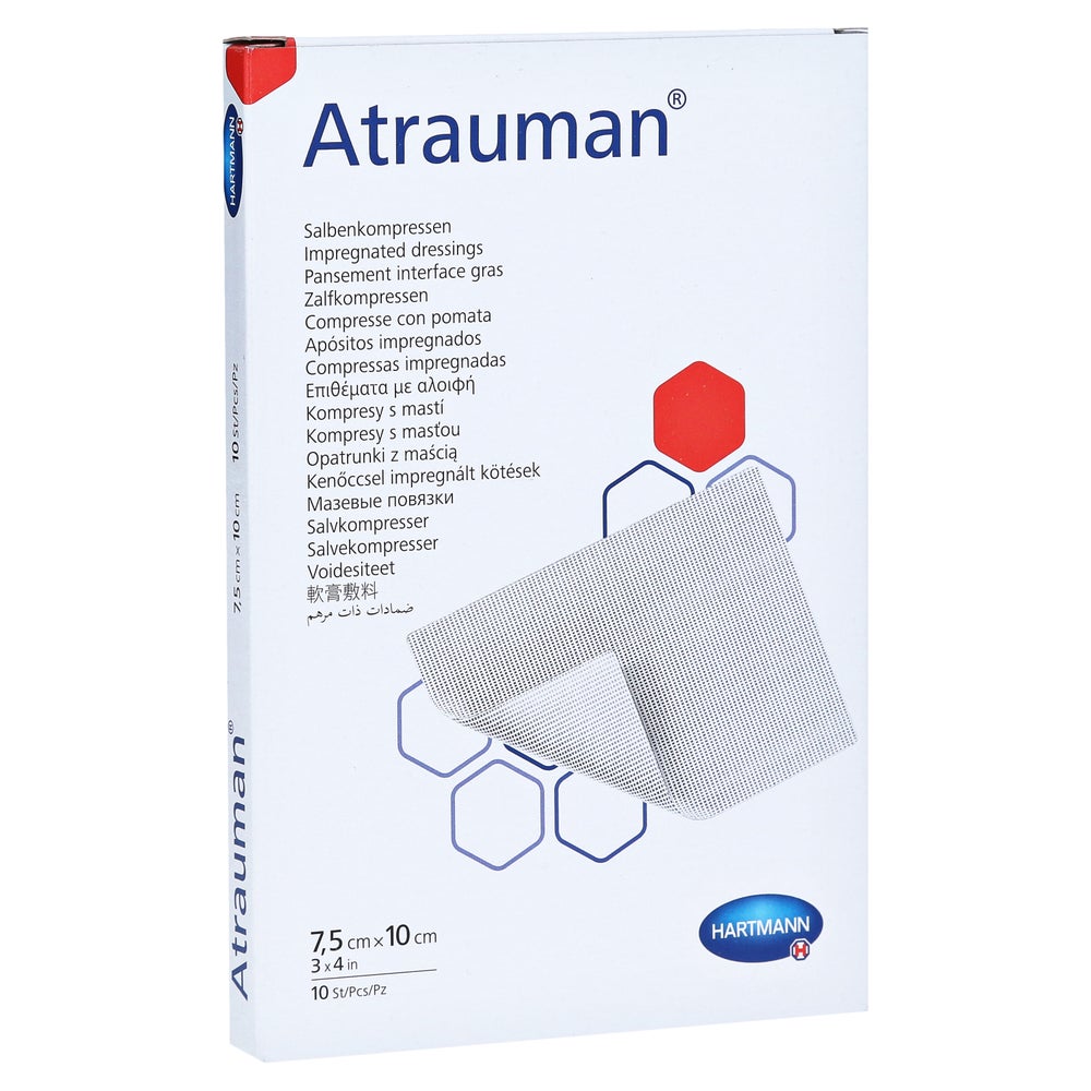 Atrauman 7,5x10 cm steril Kompressen 10 St