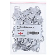 Verbandklammern weiß mit Gummiband 100 St