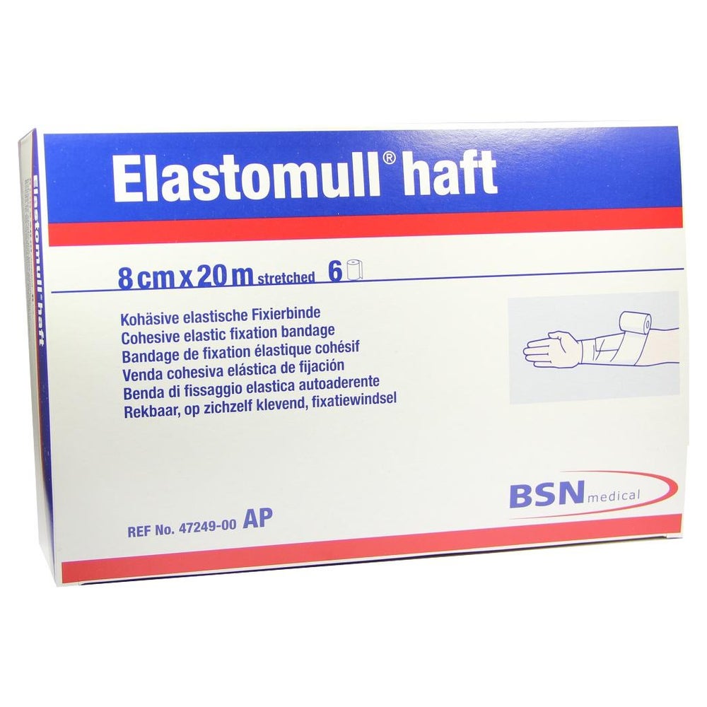Elastomull haft 8 cmx20 m 47249 Fixierbinde 6 St