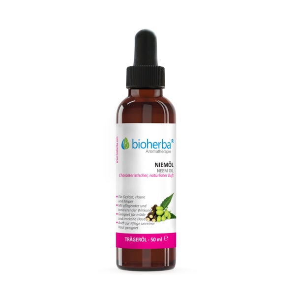 Bioherba Niemöl Azadirachta Indica Seed Oil Reines Trägeröl 50 ml