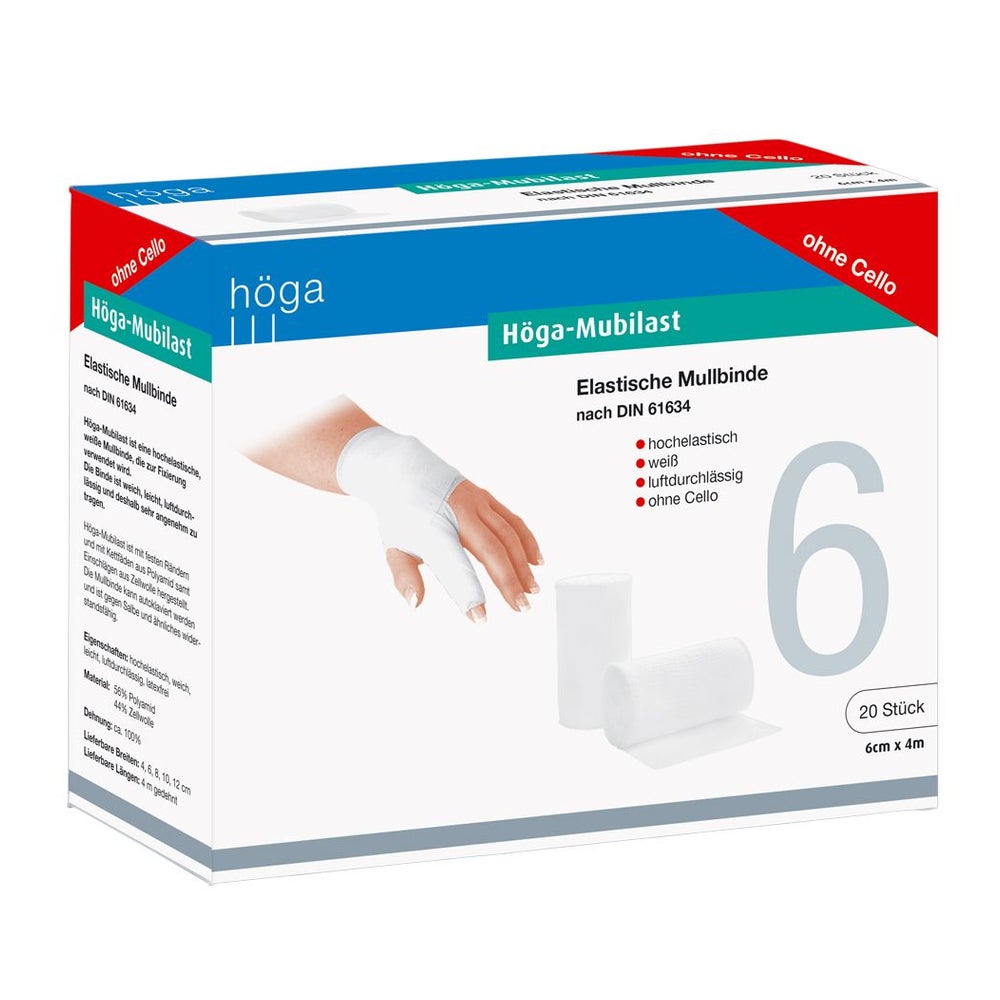 Höga-mubilast Fixierbinde 6 cmx4 m o.Cel 20 St