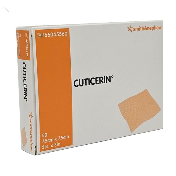 Cuticerin 7,5x7,5 cm Gaze m.Salbenbeschi 50 St
