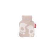 Produktabbildung: Mini-Wärmflasche 0,2 l mit Strickbezug hellbraun Füße 1 St