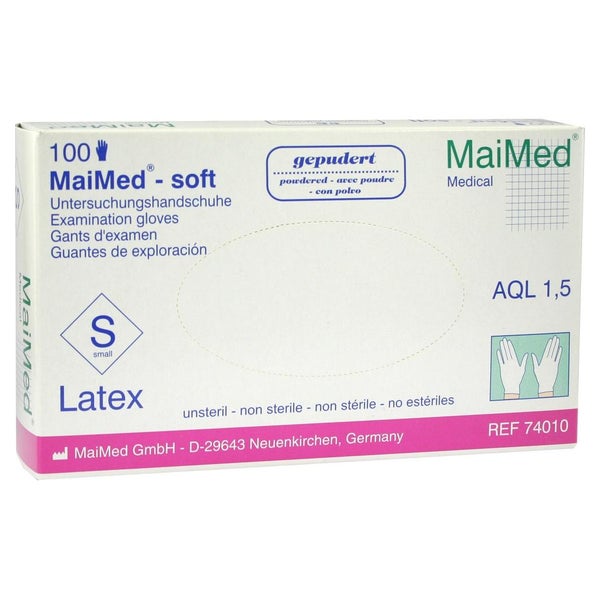 MaiMed® soft Einmalhandschuhe, Latex, gepudert 100 Stck. - S 100 St