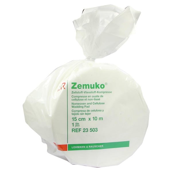 Lohmann & Rauscher Zemuko Universalkompresse, gerollt, saugfähig - 1 Rolle, im Folienbeutel, Maße: 15 cm x 10 m 1 St