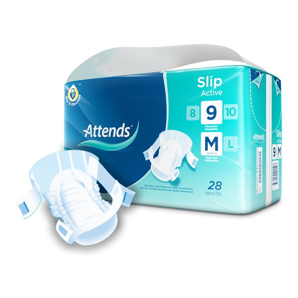 Attends Slip Active 9 All-In-One-Slips Medium, 28 Stück 28 St