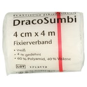 Dracosumbi Fixierbinde 4 cmx4 m weiß 1 St
