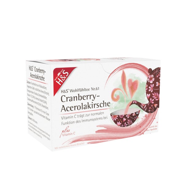 H&S Cranberry-acerolakirsche mit Vitamin 20X2,8 g