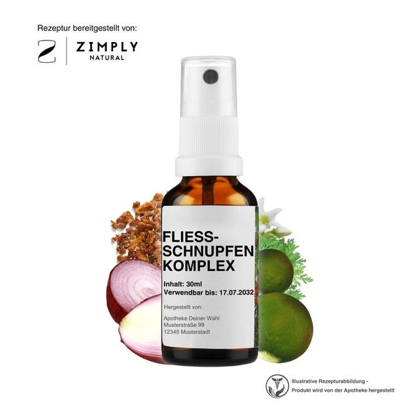 Zimply Natural FLIESSSCHNUPFEN KOMPLEX - Pflanzbasierte Rezeptur 30 ml