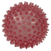 Igelball 9 cm rot transparent 1 St