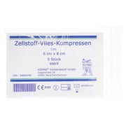 Zellstoff Vlies Kompressen steril 6x8 cm 5X1 St