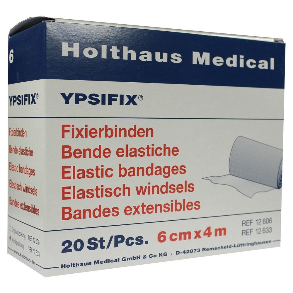 Holthaus Medical YPSIFIX Fixierbinden 20-fädig, lose (20 Stck.) - 4 m x 6 cm 20 St