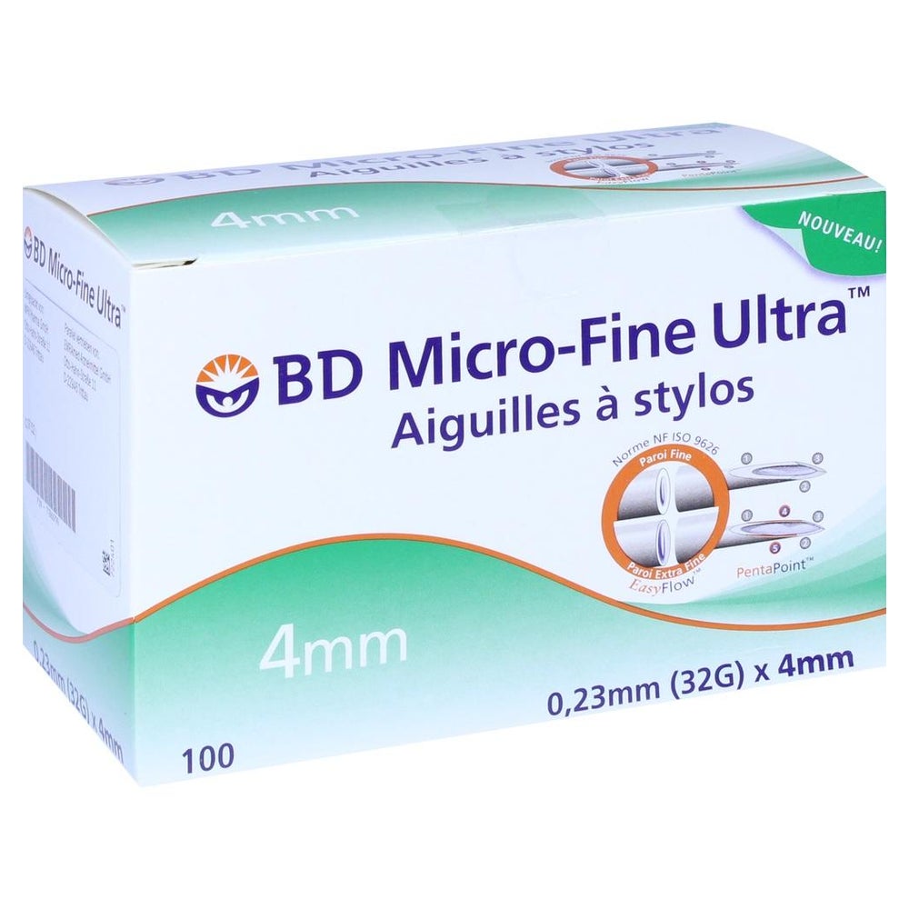 BD Micro-fine Ultra Pen-Nadeln 0,23x4 mm 100 St