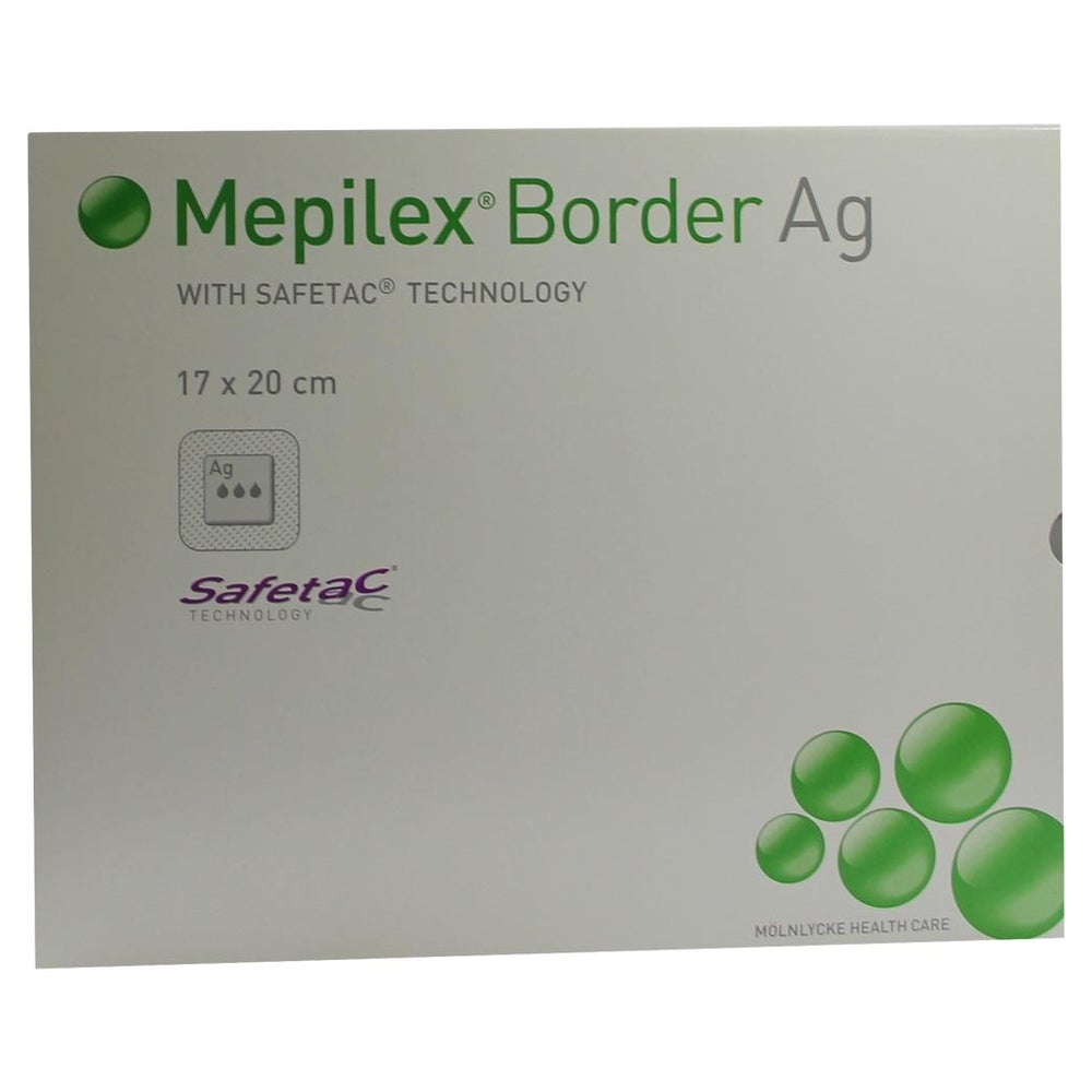 Mepilex Border Ag Schaumverband 17 x 20 cm 5 St